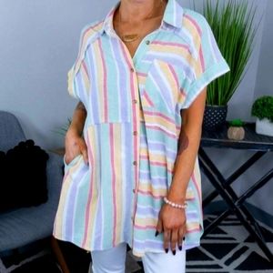 Dani and Davi Oversized Tunic With Pockets